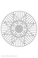 Mandalas Geo kleurplaat 1